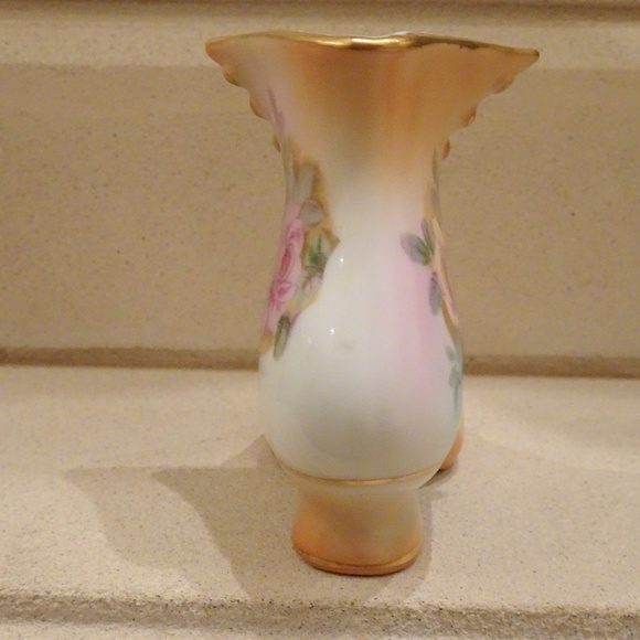 Vintage Floral Hand Painted R.S. Prussia Collection Porcelain Boot/Shoe Vase - Picture 8 of 9